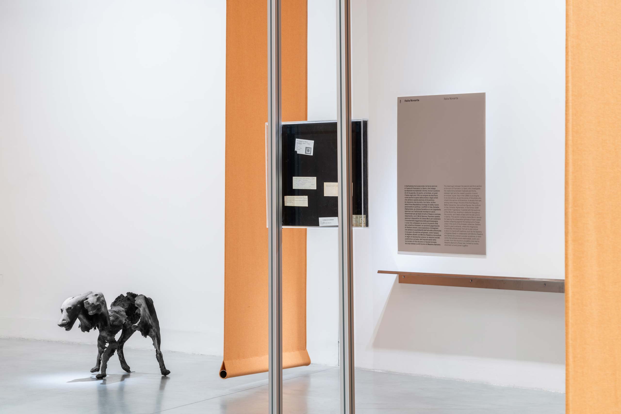 “Eccentrica”, exhibition view, curated by Stefano Collicelli Cagol, exhibition design by Formafantasma. Centro per l’arte contemporanea Luigi Pecci, Prato, 2024.