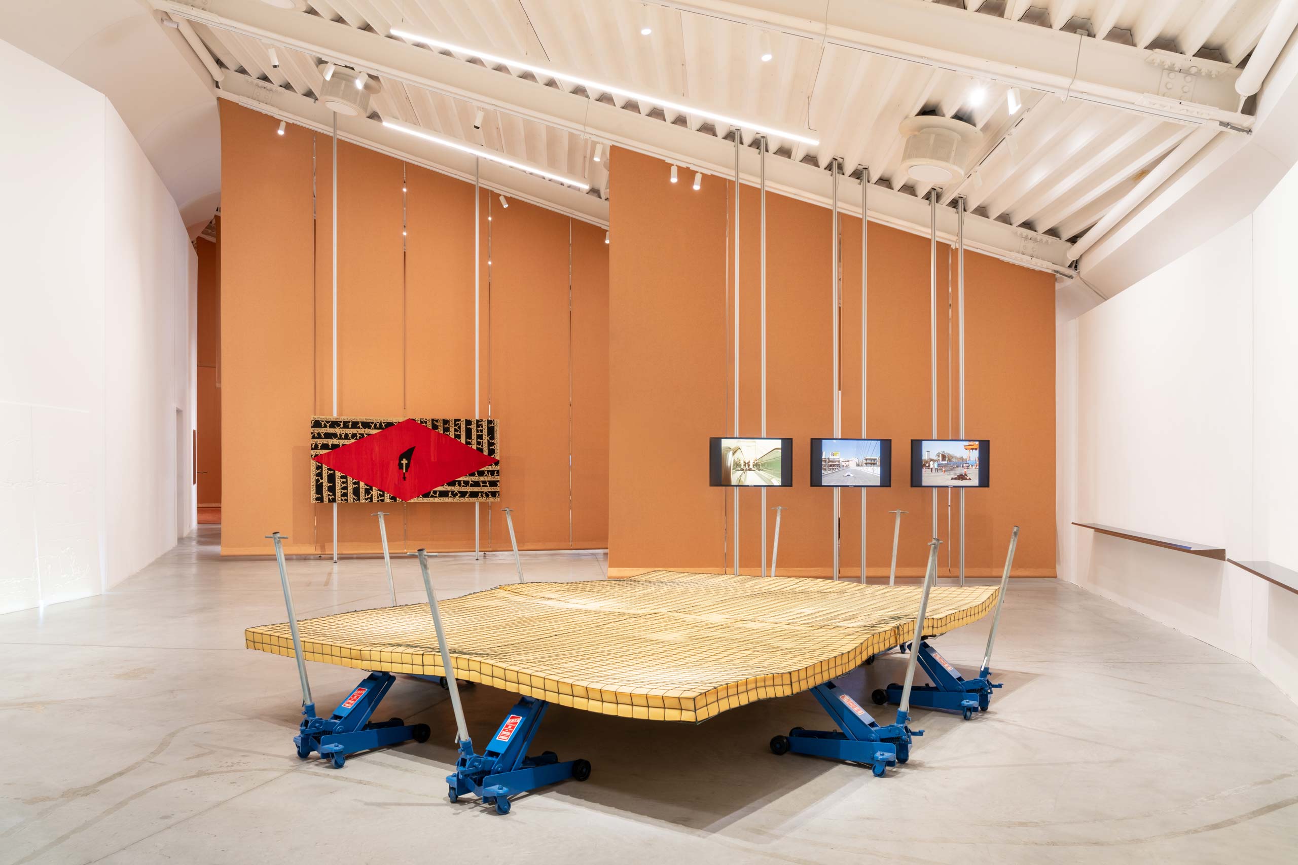 “Eccentrica”, exhibition view, curated by Stefano Collicelli Cagol, exhibition design by Formafantasma. Centro per l’arte contemporanea Luigi Pecci, Prato, 2024.