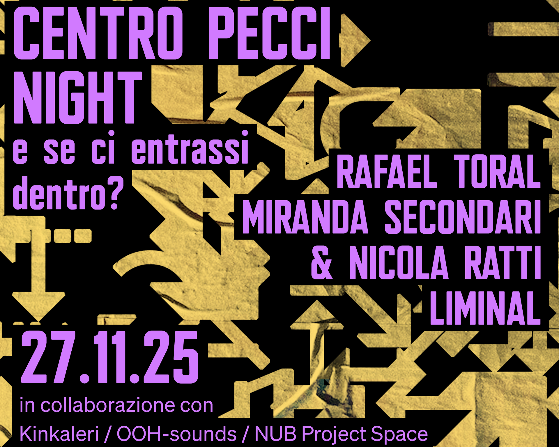 Centro Pecci Night w/ Rafael Toral / Miranda Secondari e Nicola Ratti / LIMINAL