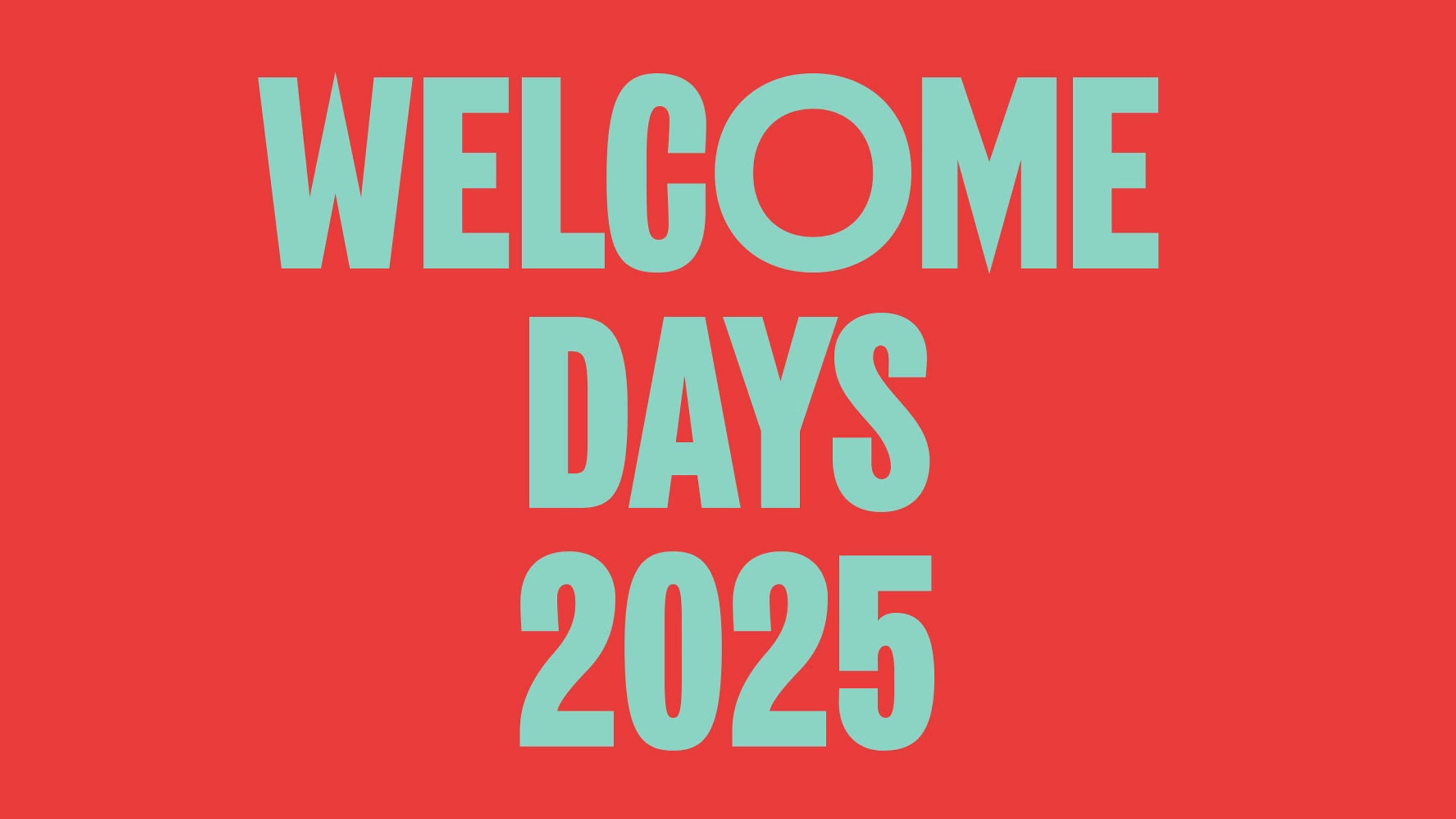 Welcome days 2025