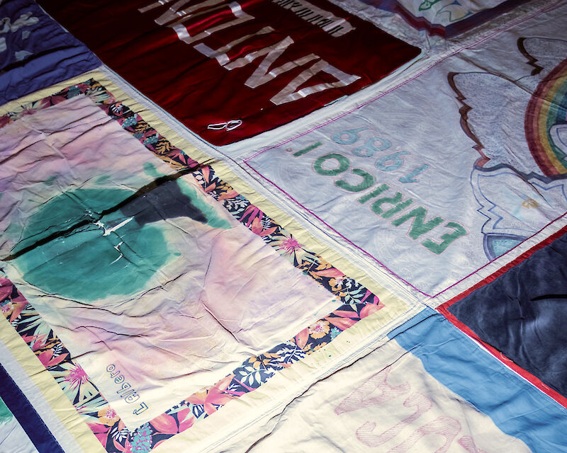 Names Project AIDS Memorial, all'interno della mostra VIVONO. Ph. Davide Bondielli