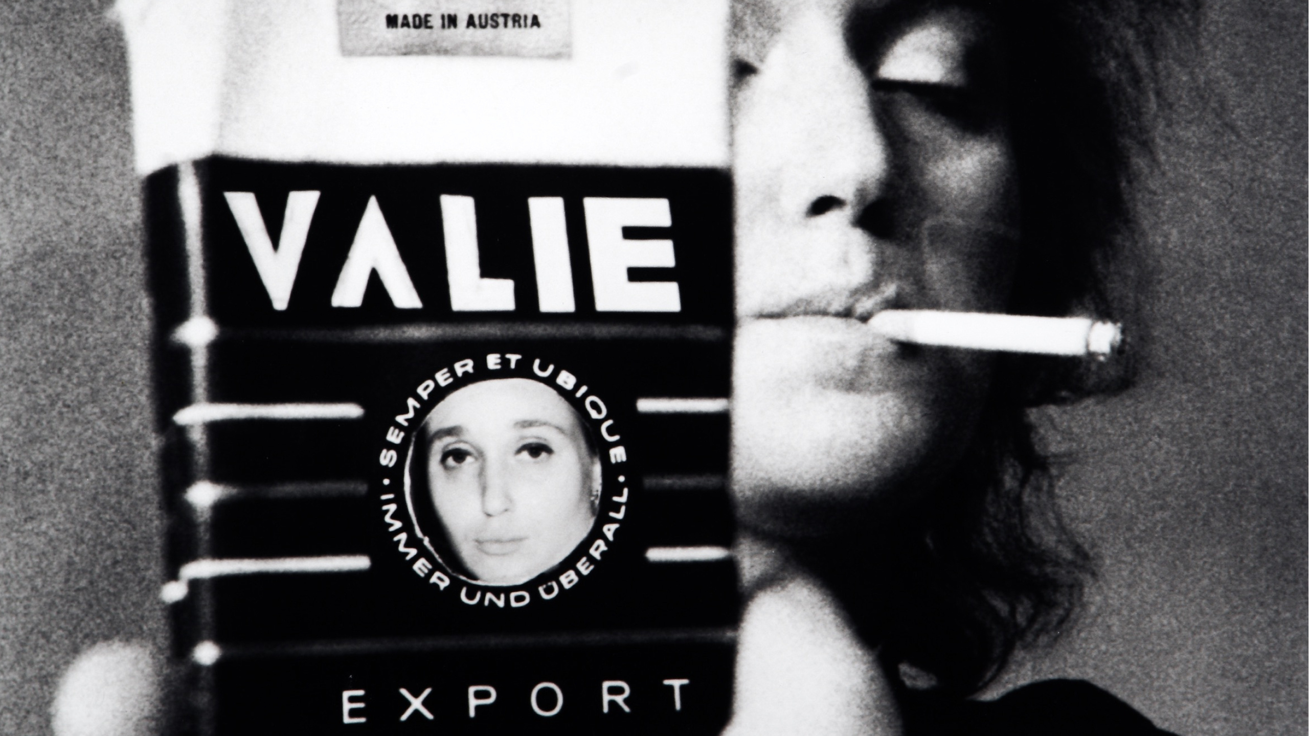 VALIE EXPORT, VALIE EXPORT – SMART EXPORT, Self Portrait, 1967/1970 Fotografia b/n. Comodato della Fondazione Cassa di Risparmio di Prato.