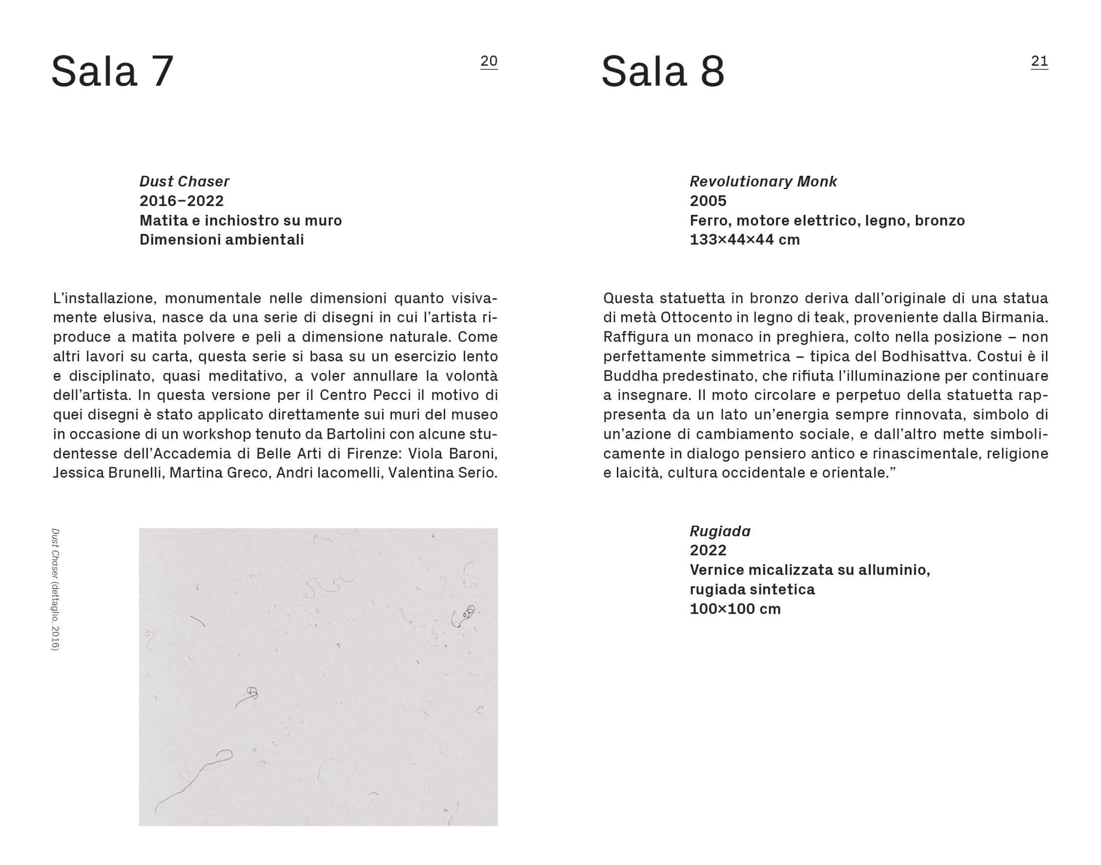 Massimo Bartolini. Hagoromo, booklet della mostra, 2022