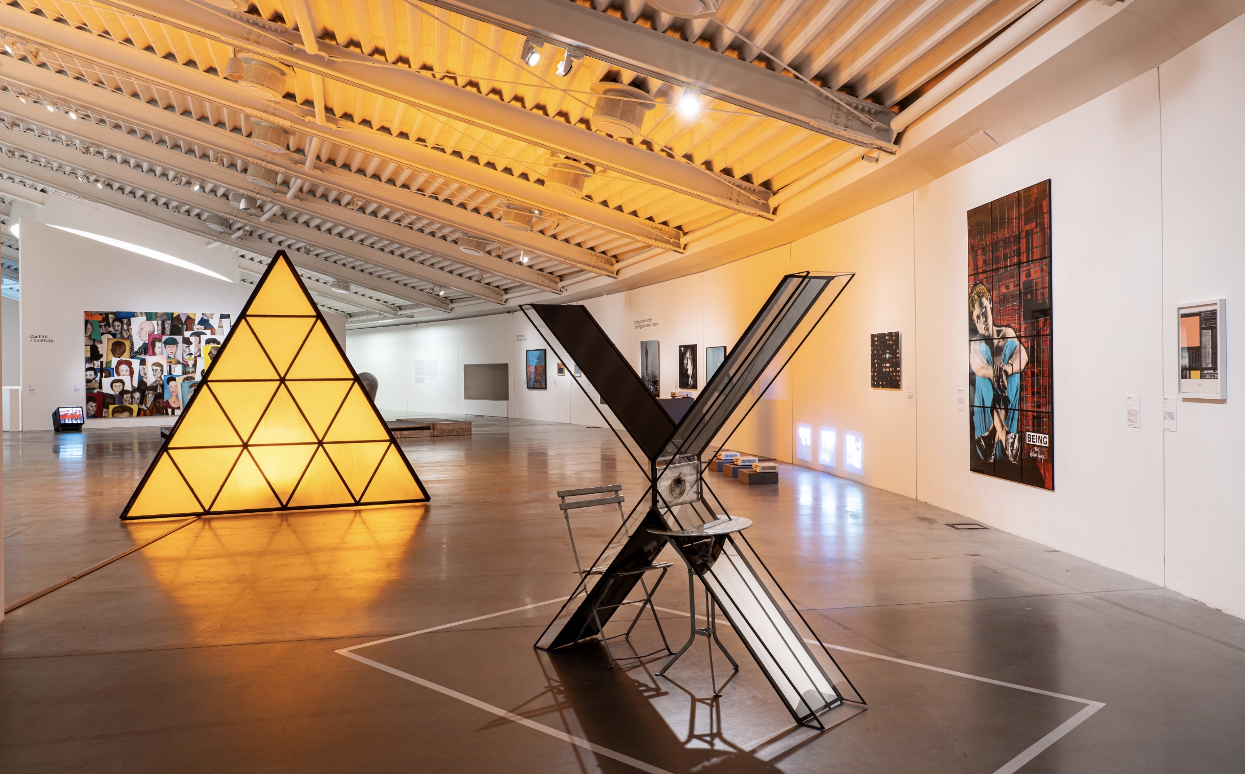 L'arte e la città, fotografia di allestimento, 2021