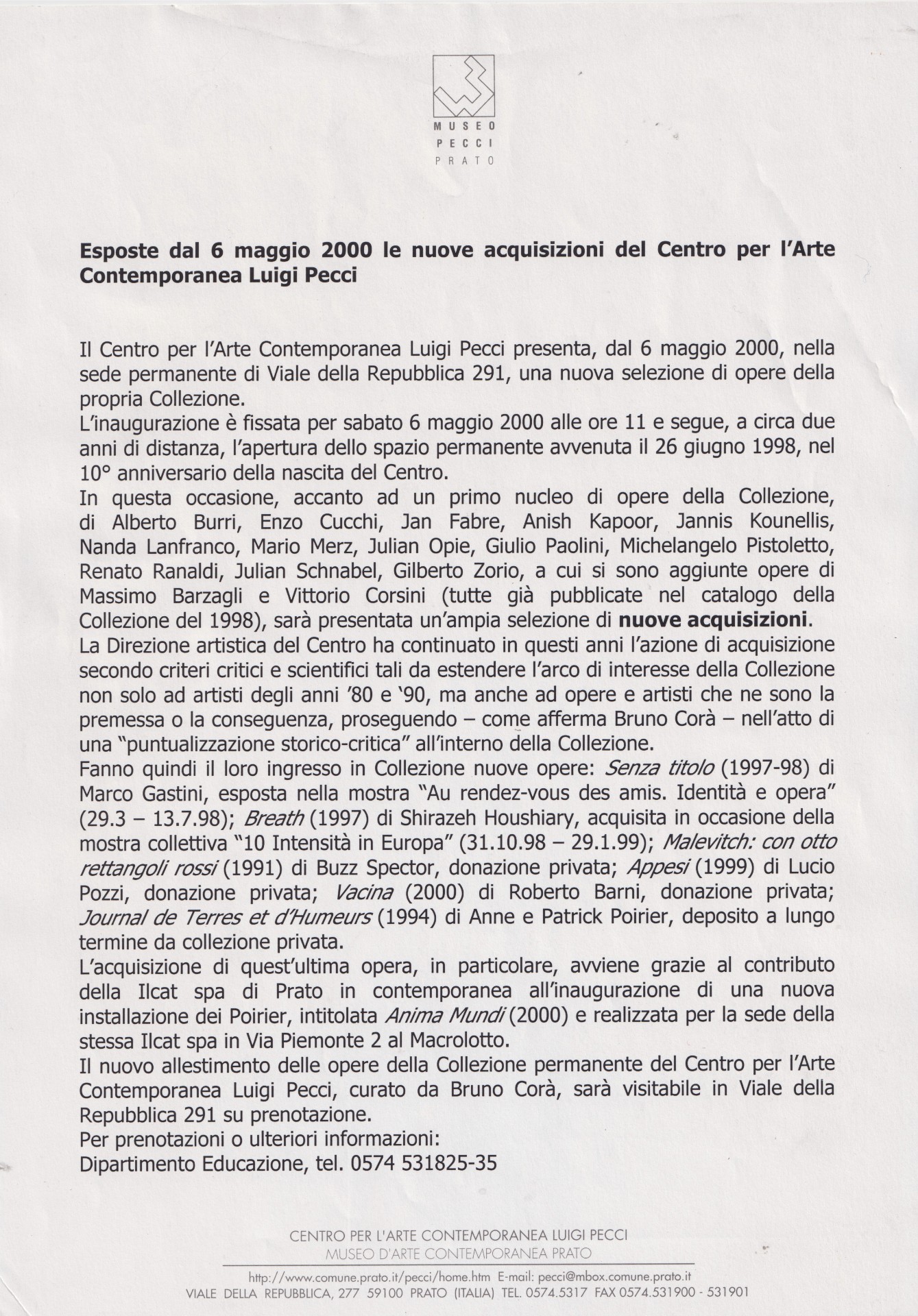 comunicato stampa